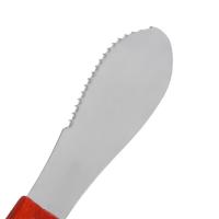 Cubiertos con mango de madera, espátula para mantequilla de acero inoxidable, raspador de crema, accesorios de cocina, herramientas para queso - details 8