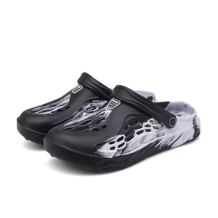 Sandalias de verano al aire libre con agujeros, zapatos para casa, sandalias de medio arrastre, versión coreana, moda de playa. - 1