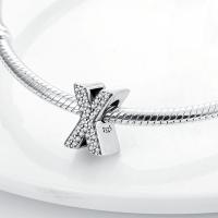 LAZA-abalorio de plata de ley 925 con 26 letras del alfabeto, abalorio de A-Z con nombre, compatible con Pulsera Original, collar, colgante, regalo de joyería - details 141