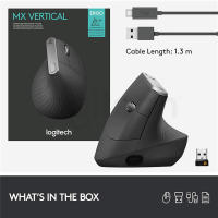 Logitech MX Ratón Inalámbrico y Ergonómico Recargable por USB 2.4GHz Ideal para Oficina - details 15