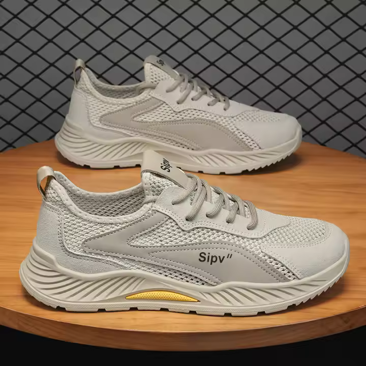 Zapatos de Malla Transpirable para Hombres en Verano Superficie Delgada y Hueco para Correr, Deportes de Ocio y Trabajo - 1
