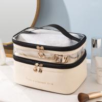 Caja de cosméticos transparente impermeable, bolsa de almacenamiento de artículos de tocador de viaje de PVC PU, bolsa de maquillaje con separación de ropa seca y húmeda - details 8