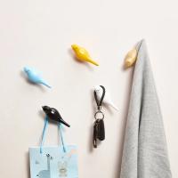 Ganchos de Pared Creativos en Forma de Pájaro Ganchos de Madera Resina con Grano - details 2