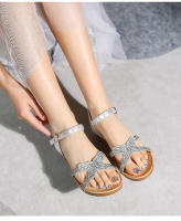 Nuevas sandalias de moda con diamantes de imitación, versión coreana, plataforma y tacón de cuña para mujer - details 28