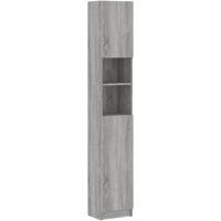Armario de Baño de Madera Ingeniería Lavadora, Estante, Ducha, Inodoro 32x25,5x190 cm - details 35