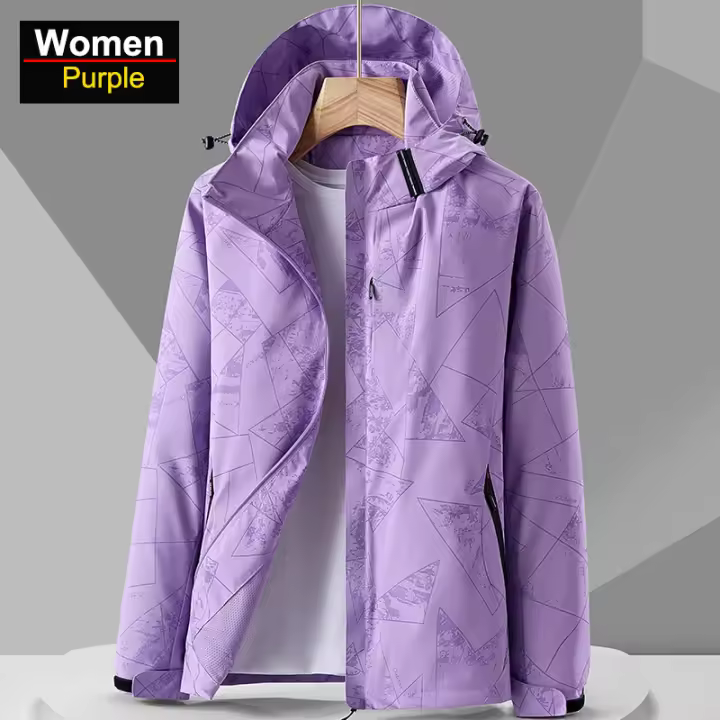 Chaqueta de Senderismo Impermeable CHRLCK Reflectante, A Prueba de Viento, Ideal para Acampar, Pescar, Cazar, Trekking - 1