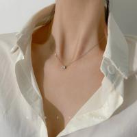 Collar chapado en oro de 14k de Plata de Ley 925, gargantilla de circonita brillante versátil, cadena de clavícula para mujer, joyería de boda - details 4