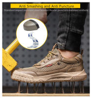 Zapatos de seguridad transpirables, zapatillas de trabajo con protección, antipinchazos, punta de acero, antideslizantes, Verano - details 4