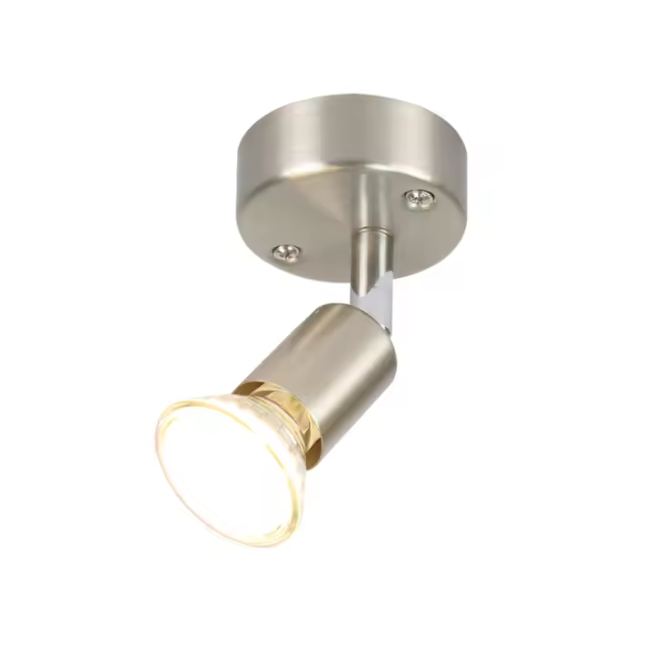 CBJKTX Foco de techo LED ajustable GU10 1 llama Focos de techo industriales ajustables para sala de estar - 1