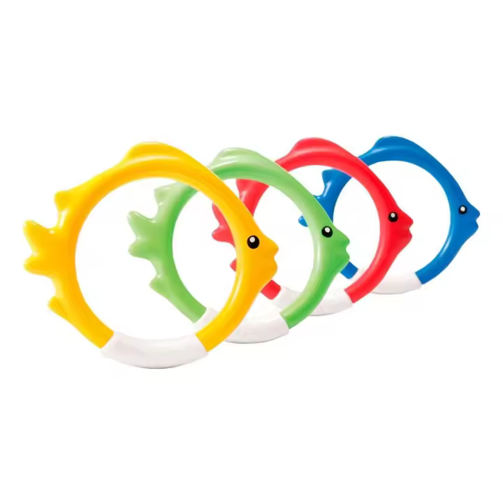 Juegos acuáticos divertidos, Peces Aros (blister 4 Piezas) (Intex - 55507) - 1