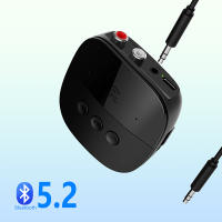 Receptor NFC con Bluetooth 5,2, adaptador de Audio inalámbrico estéreo con micrófono para coche, Kit de altavoz Amp, 3,5mm, AUX, RCA, USB, u-disk/tarjeta TF - details 0