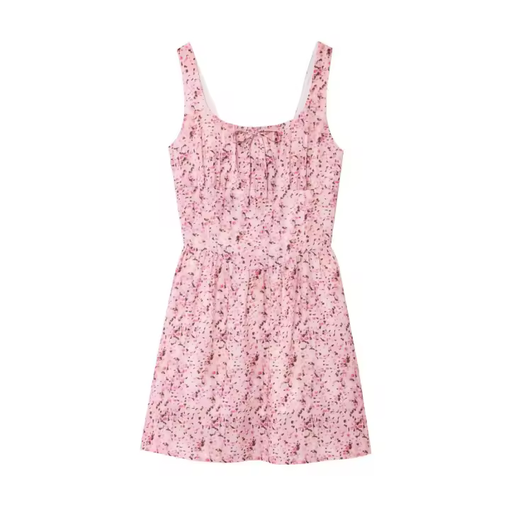 Vestido corto casual francés con cintura entallada para mujer, estilo nuevo - 1