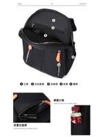 Mochila Oxford negra impermeable para mujer, bolso escolar antirrobo de gran capacidad, bolso de viaje, bolso de hombro - details 10