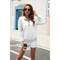 Sudadera con capucha para mujer azul cálido con sudaderas lisa sudadera deporte tendencia 2025 - details 5