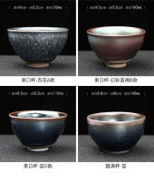 Taza de té azul y blanca única de hielo negro maestro de color esmaltado Jingdezhen, transformada de horno a edificio - details 38