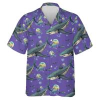 Ropa de playa hawaiana para hombre con estampados de animales interesantes, camisa con cuello de surf Aloha, vacaciones, manga corta, Hola - details 8