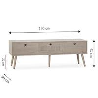 Mueble tv Bella 3 Puertas medidas