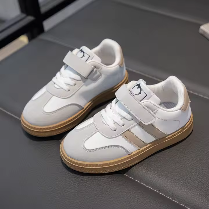 Zapatillas deportivas Zapatillas deportivas para niños, zapatillas deportivas para niñas, zapatillas deportivas para niños, antideslizantes y transpirables, zapatillas éticas de suela blanda, zapatillas de tabla, versátiles, resistentes al desgaste - 1