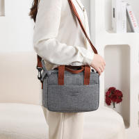 Bolsa de Almuerzo Portátil Bolsa de Trabajo Aislante Impermeable Para el Hombro Para Oficina - details 4