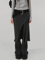 Conjunto de Pantalón y Falda de Cuerda Tejida de Moda Callejera para Mujeres 2025 - details 3