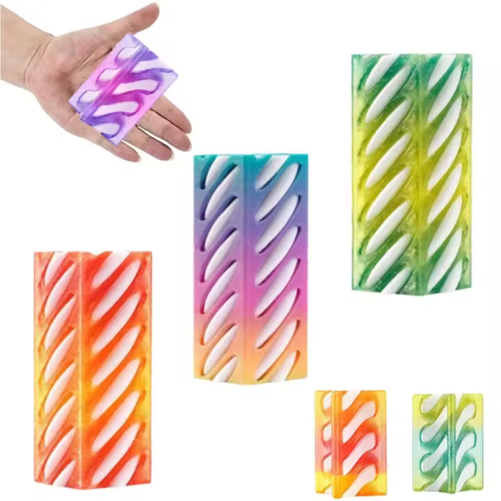 Juguete coleccionable con decoración 3D impresa en 3D, función de Fidget, tamaño Mini, cono en espiral, juguete con efecto de ilusión, Mini juguete Vortex, juguete Fidget - 1