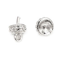 Perlas de latón de alta calidad con baño de oro de 18K, media perforación, para conectar dijes, tapas de perlas, accesorios para la fabricación de joyería DIY para mujeres - details 66