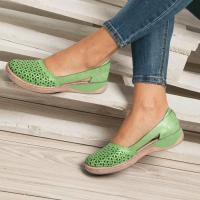 Sandalias planas con agujeros para mujer, zapatos sin cordones, informales, de verano - details 7