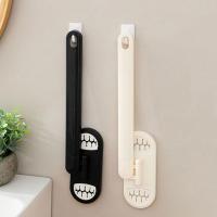Organizador de toallas para la cara con ventosa de plástico, caja de almacenamiento de toallitas extraíble montada en la pared con fregona de mano, ahorro de espacio - details 7
