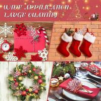 Ramo de Flores Artificiales Brillantes 5Pcs Guirnaldas Navideñas para Hogar - details 5