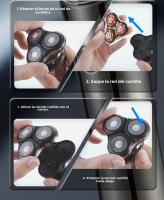 Nueva Pantalla Digital Pequeña Pistola de Afeitar de Acero Afeitadora Eléctrica Recargable Multifuncional Cortadora de Barba de Todo el Cuerpo Lavable con Agua - details 4