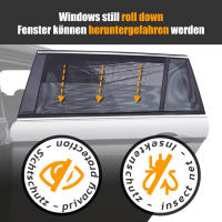 2 uds parasol de coche de doble capa protección UV cubierta parasol de ventana trasera delantera forro con cremallera parasol lateral antimosquitos - details 0