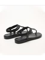 Sandalias de punta para mujer, nuevo estilo 2025, estilo étnico bohemio, combinación de colores simple, zapatos romanos de viaje retro - details 5