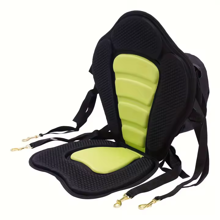 Asiento de Kayak acolchado de lujo, accesorios de asiento de bote de pesca, canoa con bolsa de almacenamiento - 1