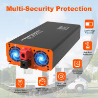 DATOUBOSS Inversor 12V/24V/48V-220V 50HZ 1500W DC a AC Convertidor de Voltaje - details 2