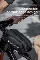 WEST BIKING-bolsa impermeable para cuadro delantero de bicicleta, con logotipo reflectante, para tubo superior de MTB, almacenamiento multicapa, accesorios para ciclismo - details 13