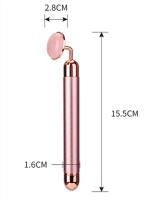 Barra de Masaje con vibración de Jade, Instrumento de belleza eléctrico, 24K, Disco en polvo - details 1