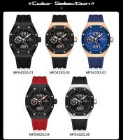 Reloj deportivo esqueleto para hombre, resistente al agua, movimiento de cuarzo japonés, reloj de pulsera informal para negocios, regalo al aire libre para él - details 2