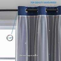 Cortinas de Dormitorio de Doble Capa Aislantes Térmicos Opaques con Ojales Protección UV,1 pieza - details 40