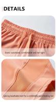 Pantalones cortos deportivos para mujer, pantalones de yoga holgados con cintura de tres cuartos, elásticos, de secado rápido, transpirables y antideslumbrantes - details 11