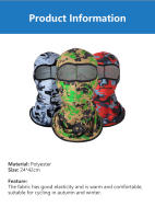 Gorro de ciclismo para hombre y mujer, bufanda cálida para correr, pasamontañas para bicicleta, senderismo, Camping, cubierta facial completa, sombreros para escalada, pesca, patinaje - details 2