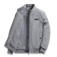 Men Casual Jacket 2024 Spring Autumn New Hot Solid Color Stand Bomber Coat Men Corduroy Outwear Fashion Zipper Slim Jacket Men - details 3