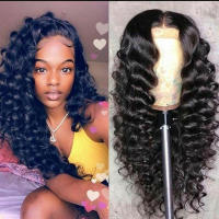 Peluca rizada negra para mujer, pelo de fibra resistente al calor, Cosplay, fiesta de disfraces, uso en vacaciones - details 7