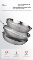 Paella de Inducción de Triple Capa Acero Inoxidable Antideslizante Ligera y Fácil de Usar - details 1