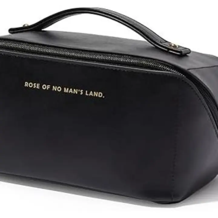 Bolsa de Maquillaje de Viaje de Gran Capacidad Bolsa de Cosméticos Impermeable Portátil para Mujeres con Divisor y ASA - 1
