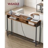 Mesa de Consola Delgada con Multienchufe Mesa de Sofá con 2 Compartimentos Carga Oculta - details 3
