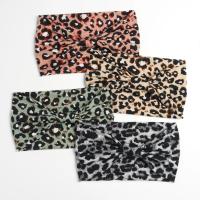 Diademas anchas para mujer, turbante anudado, diademas elásticas antideslizantes, envolturas para la cabeza bohemias, bufandas para el cabello de algodón para Yoga y entrenamiento de leopardo - details 12