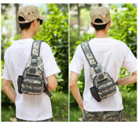 Mochila táctica de nailon impermeable de estilo militar para pesca, caza, correr, senderismo, ciclismo, camping - details 2