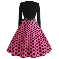Vestido de fiesta elegante con estampado de notas musicales, vestidos Midi informales Retro Vintage para primavera y otoño - details 21