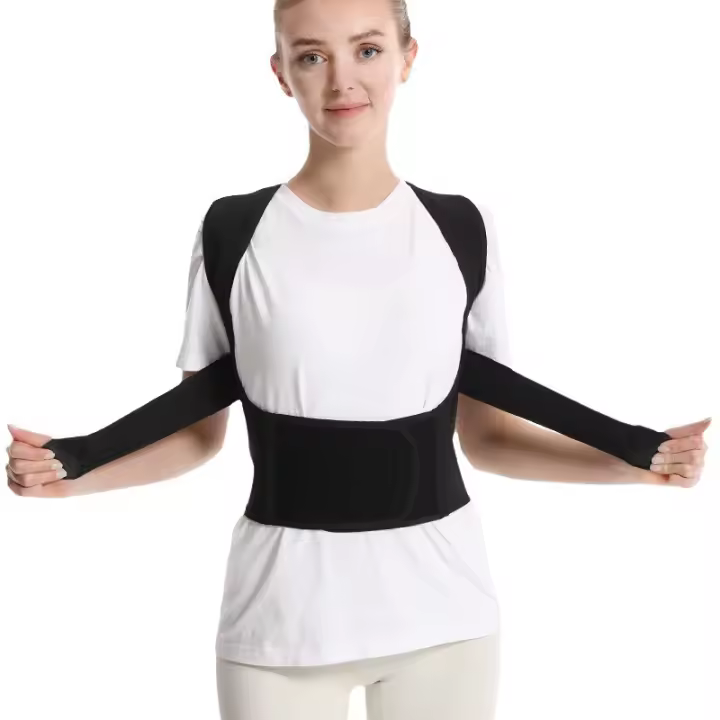 Corrector de postura de espalda para mujeres y hombres, soporte de espalda ajustable y alisador para escoliosis, corrección jorobada, corrector de columna, soporte de espalda y entrenador de postura - 1