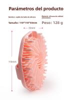 Cepillo de baño de silicona Tornado popular, Cepillo de limpieza de masaje táctil suave, Cepillo de baño de turbina de silicona - details 0